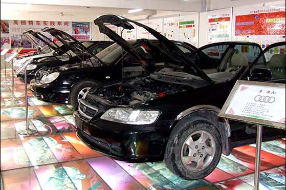 大量真車(chē)供學(xué)員實(shí)踐